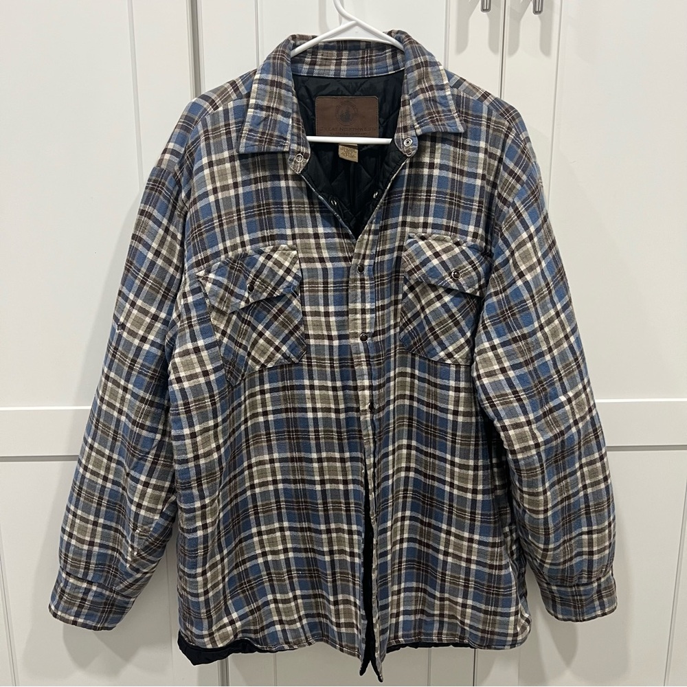 Plaid Button-Up Jacket